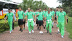 EN : Les Verts font une promenade devant l’hôtel Le Méridien d’Uyo