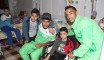 Les joueurs de l'équipe nationale en visite à l'hôpital de Beni Messous
