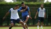 Boudebouz et Bensebaini aujourd’hui à l’entraînement de Montpellier