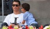 Cristiano Ronaldo à l’Open de tennis de Madrid.