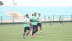 Décrassage pour les Verts ce matin