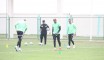 Décrassage pour les Verts ce matin
