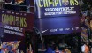 La parade du FC Barcelone dans les rues de la ville