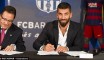 La présentation d'Arda Turan à la presse catalane