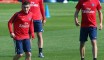L'entrainement du PSG au Qatar
