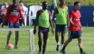 L'entrainement du PSG au Qatar