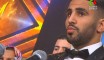 Ryad Mahrez lors de la cérémonie du Ballon d'Or